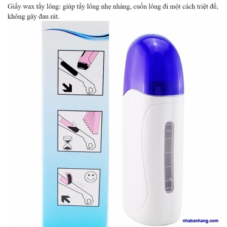 Máy wax lông nóng mini DEPILATORY HEATER cao cấp