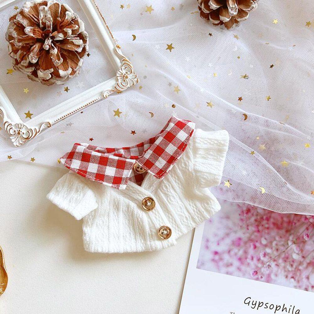 Bộ Đồ Sweater Kẻ Sọc Ca Rô Hóa Trang Búp Bê LUOLV Dễ Thương