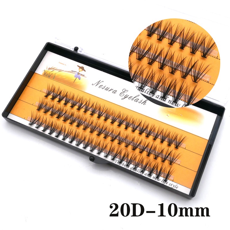 🌈Lông mi giả chùm Katun Nesura Hàn Quốc  Katun/10D/0.07/C, mi giả tự nối độ dày 0.07, độ dài 8-12mm
