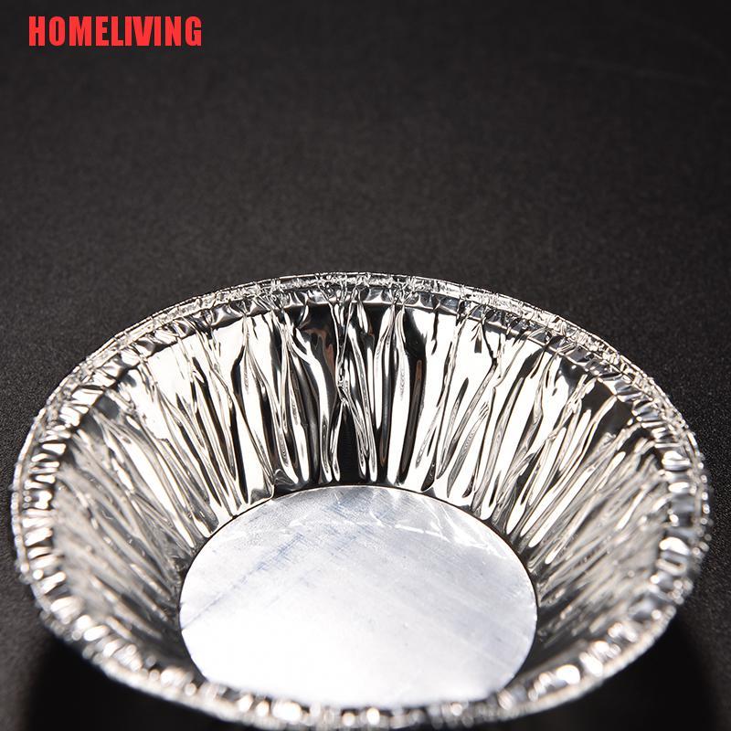 Set 50 Khuôn Lá Nhôm Làm Bánh Trứng / Bánh Cupcake / Muffin Dùng Một Lần