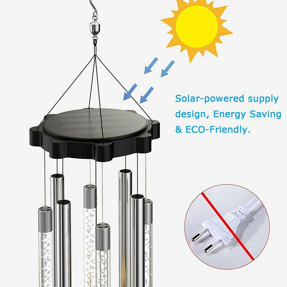 SUENIN Chuông Gió Sử Dụng Năng Lượng Mặt Trời Chống Thấm Nước