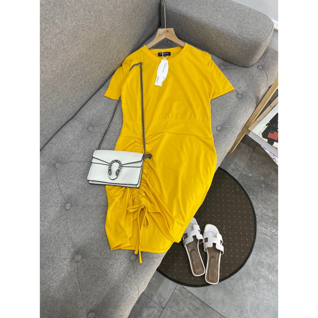 Đầm Thun Xuông Dáng Dài Body Cotton Dây Rút Eo Co Dãn 4 Chiều Tôn Dáng- Váy Xuông Thun Chất Thun Cotton Big size | BigBuy360 - bigbuy360.vn