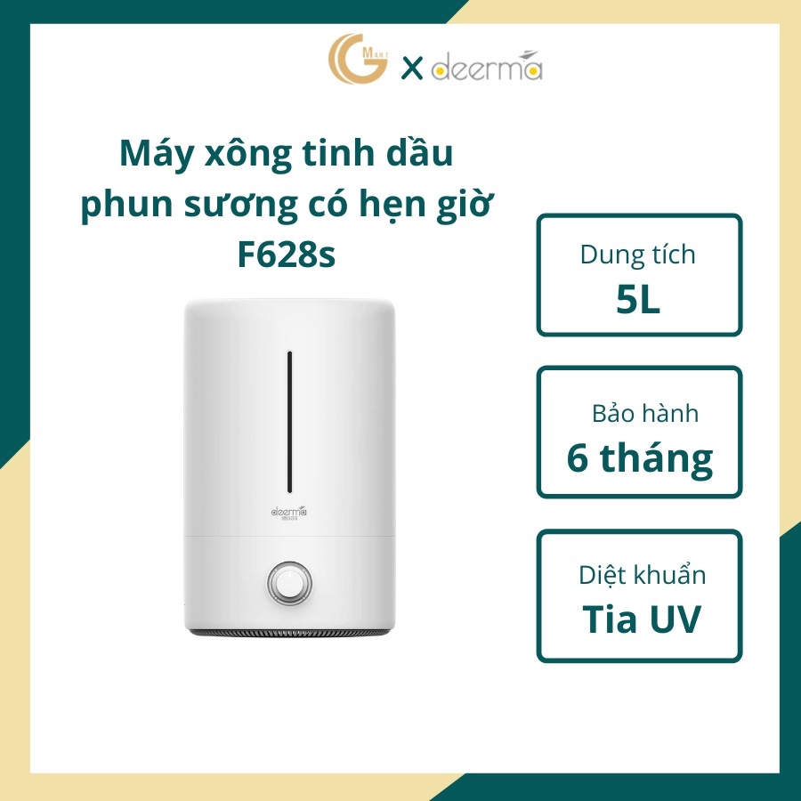 Máy xông tinh dầu/ Máy khuếch tán tinh dầu/ Máy phun sương tạo ẩm không khí thông minh Deerma DEM - F628s