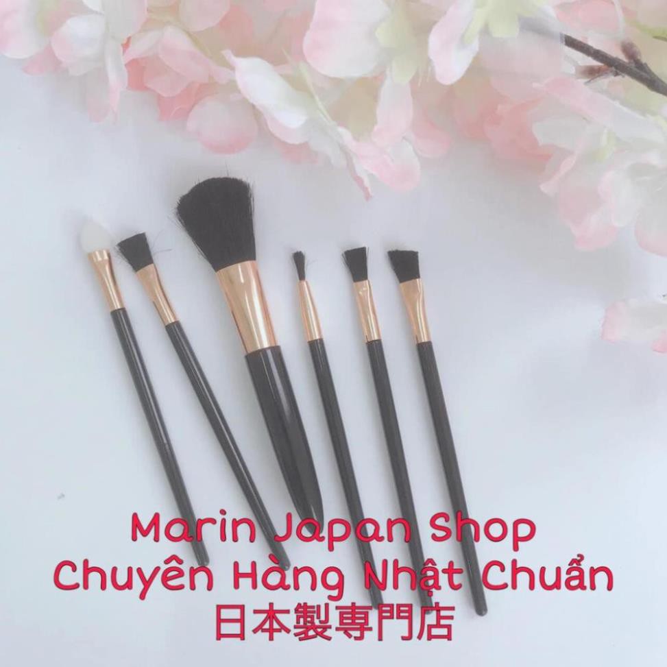 Sét 6 chiếc chổi cọ mini trang điểm hàng Nội Địa Nhật Bản