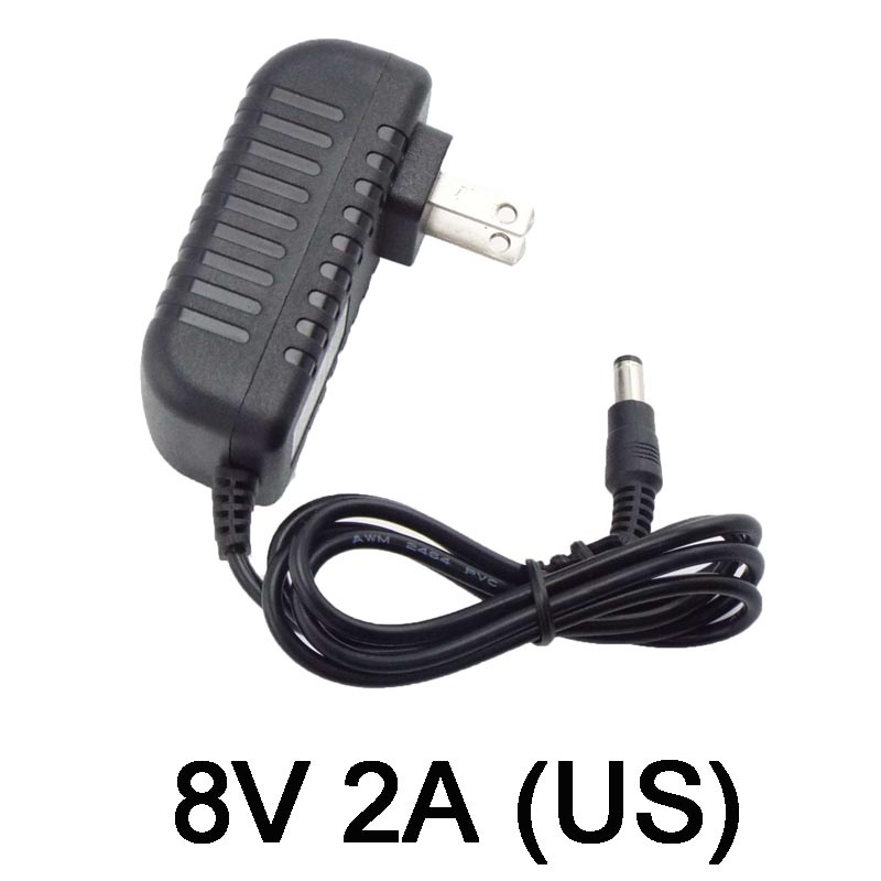 Cục Sạc 8V 2A 2000ma AC DC 100-240V 8V Có Đèn Led Tiện Dụng VNK2