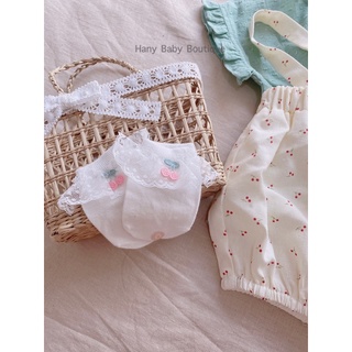 [Hany Baby] Giỏ Cói Đan Thắt Nơ Ren