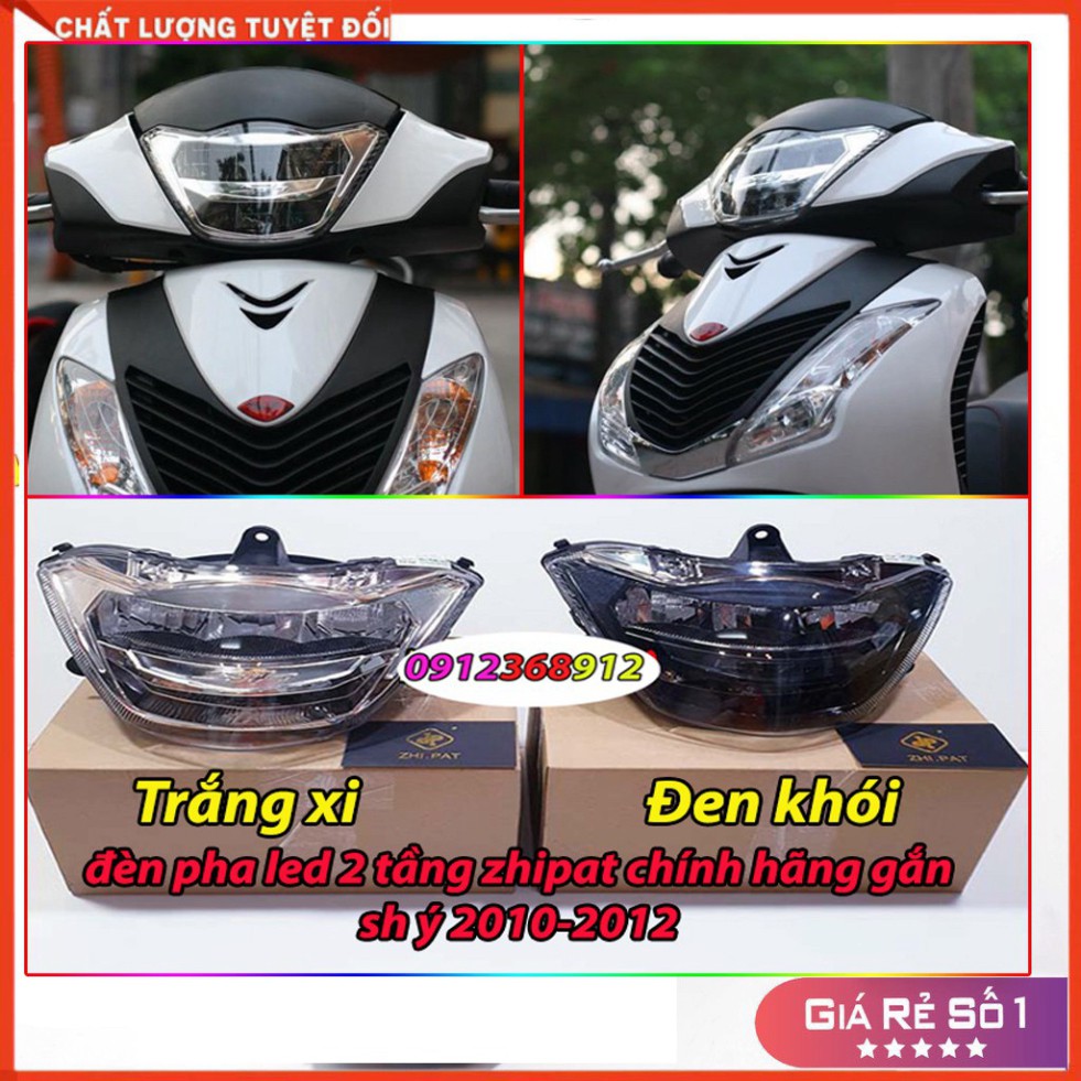 Đèn pha led 2 tầng zhipat chính hãng gắn cho sh ý 2010-2012