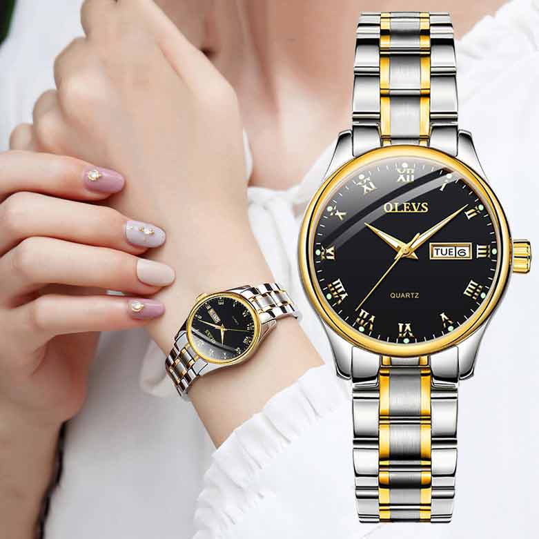 Đồng hồ nữ, chính hãng Olevs,mặt kính chống trầy xước, chống nước tốt, tặng kèm dụng cắt tháo mắt dây đồng hồ - BH 1 NĂM