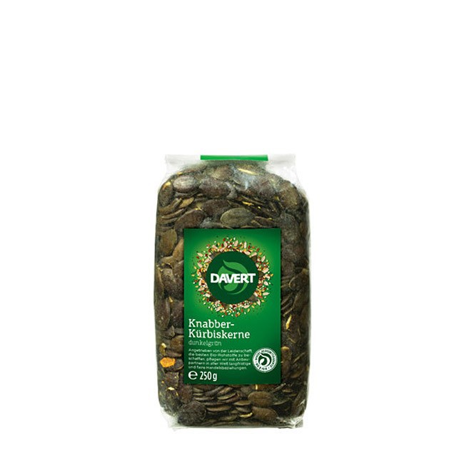 Hạt bí tách vỏ hữu cơ Davert 250g