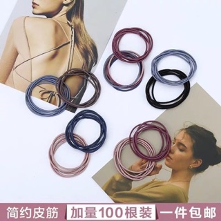 Gói 100 chun buộc tóc siêu dai