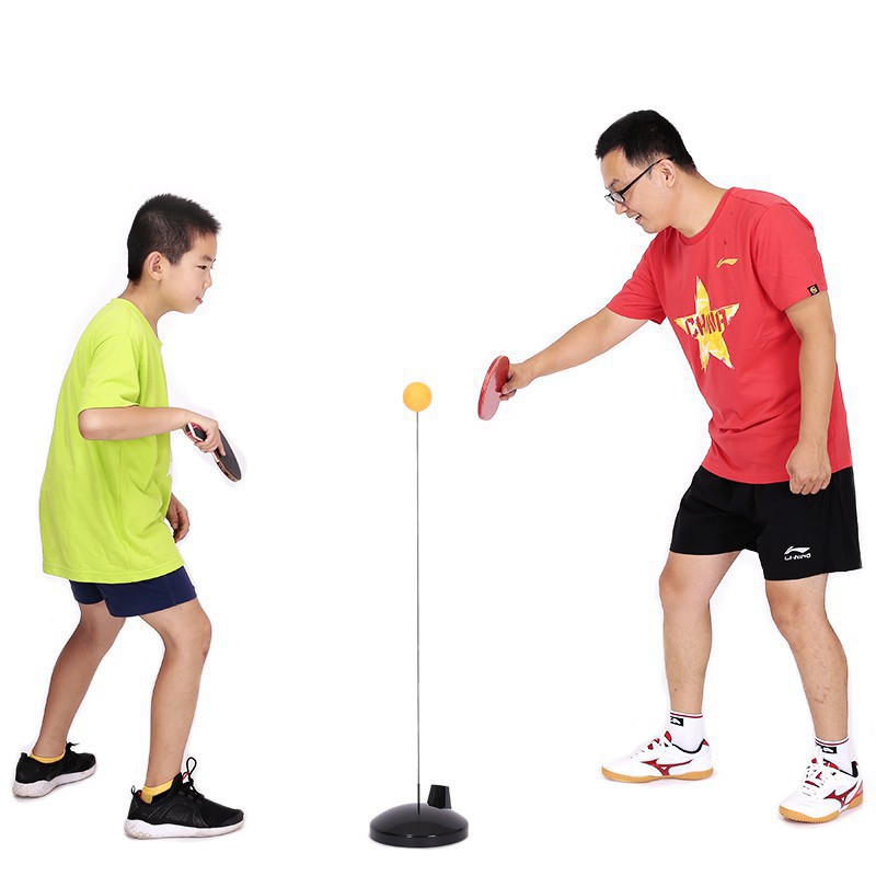 Bộ bóng bàn phản xạ không cần bàn luyện tập trung cho trẻ, xả tress – bộ đồ chơi thể thao cho bé rèn luyện thể chất