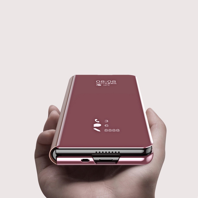 Ốp điện thoại nắp lật mặt gương chống sốc cho Samsung Galaxy Z Fold 3 Fold 2 5G Fold 1 Galaxy W21
