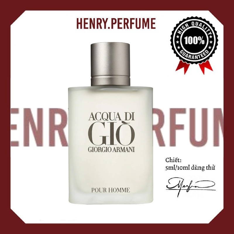 ⛅ Nước hoa giorgio armani acqua di giò 10ml ®️