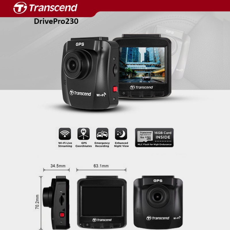Camera Hành Trình Transcend DrivePro 230 | BigBuy360 - bigbuy360.vn