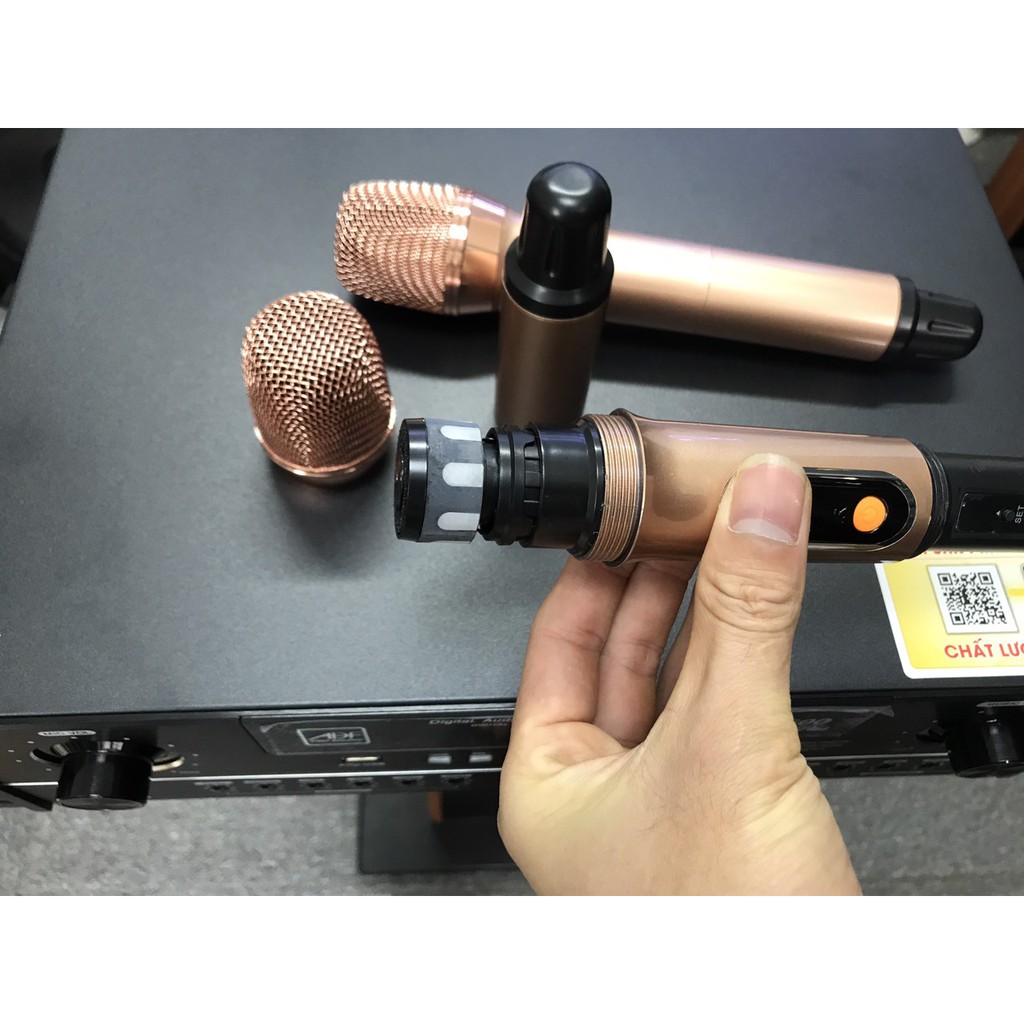 Đẩy liền vang liền micro ADF A500  - 22 sò, có bluetooth,USB, Line, optical ....chống hú mic