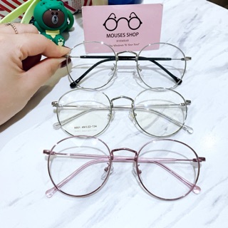 Kính mắt cận nam nữ_[SALE OFF 28%+Tặng 01 bút hoạt hình]_Gọng kính kim loại_Kính mắt thời trang đẹp