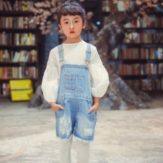 Short yếm jean bé gái Z