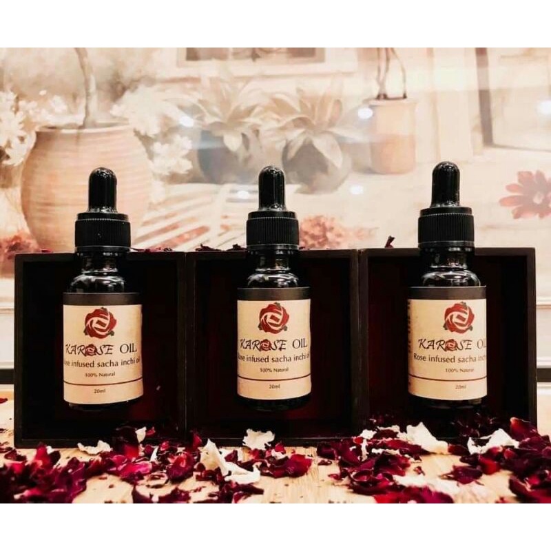 Dầu dưỡng hoa hồng giúp da sáng, khoẻ, tăng độ đàn hồi và chậm lão hoá Karose Oil