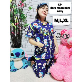 Bộ Đồ Ngủ Mini In Hình Doremon Đáng Yêu Cho Người Lớn