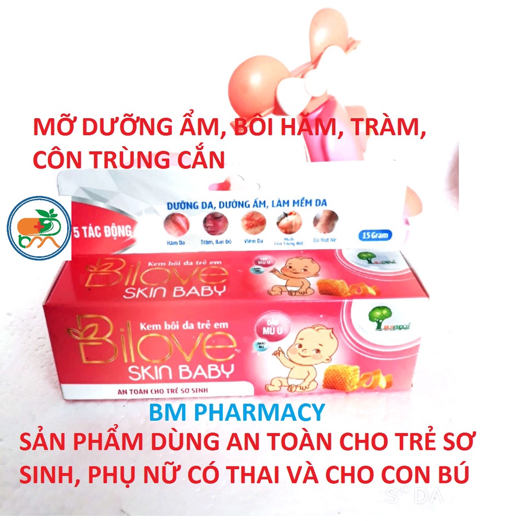 Mỡ bôi da trẻ em BILOVE, giúp dưỡng da, dưỡng ẩm, làm dịu da khi bị viêm da, mẩn ngứa, khô rát, nứt nẻ, côn trùng cắn