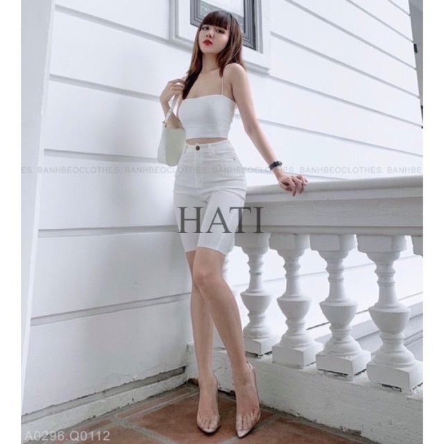 quần kaki  lửng ngố tua rua