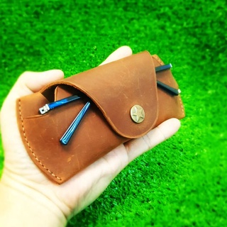 Bao da đựng mắt kính da bò thật cá tính đồ da handmade