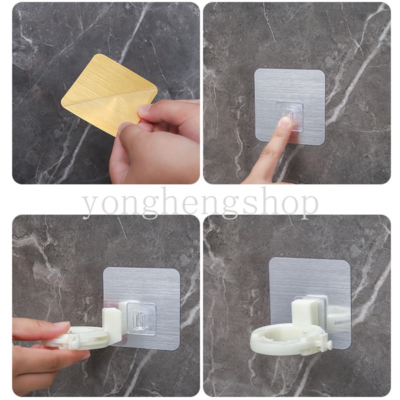 Giá Đỡ Chai Xà Phòng/Dao Rửa Tay Gắn Tường Không Cần Đục Lỗ Có Thể Điều Chỉnh Sắp Xếp Gọn Gàng Cho Nhà Tắm