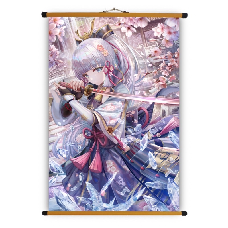 Poster Vải Ayaka  Genshin Impact