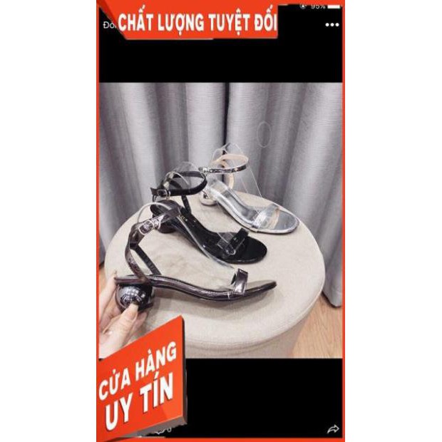 [ Thanh Lý Xả Kho] Sandal Nữ Gót Trứng Quai Trơn Hàng VNXK