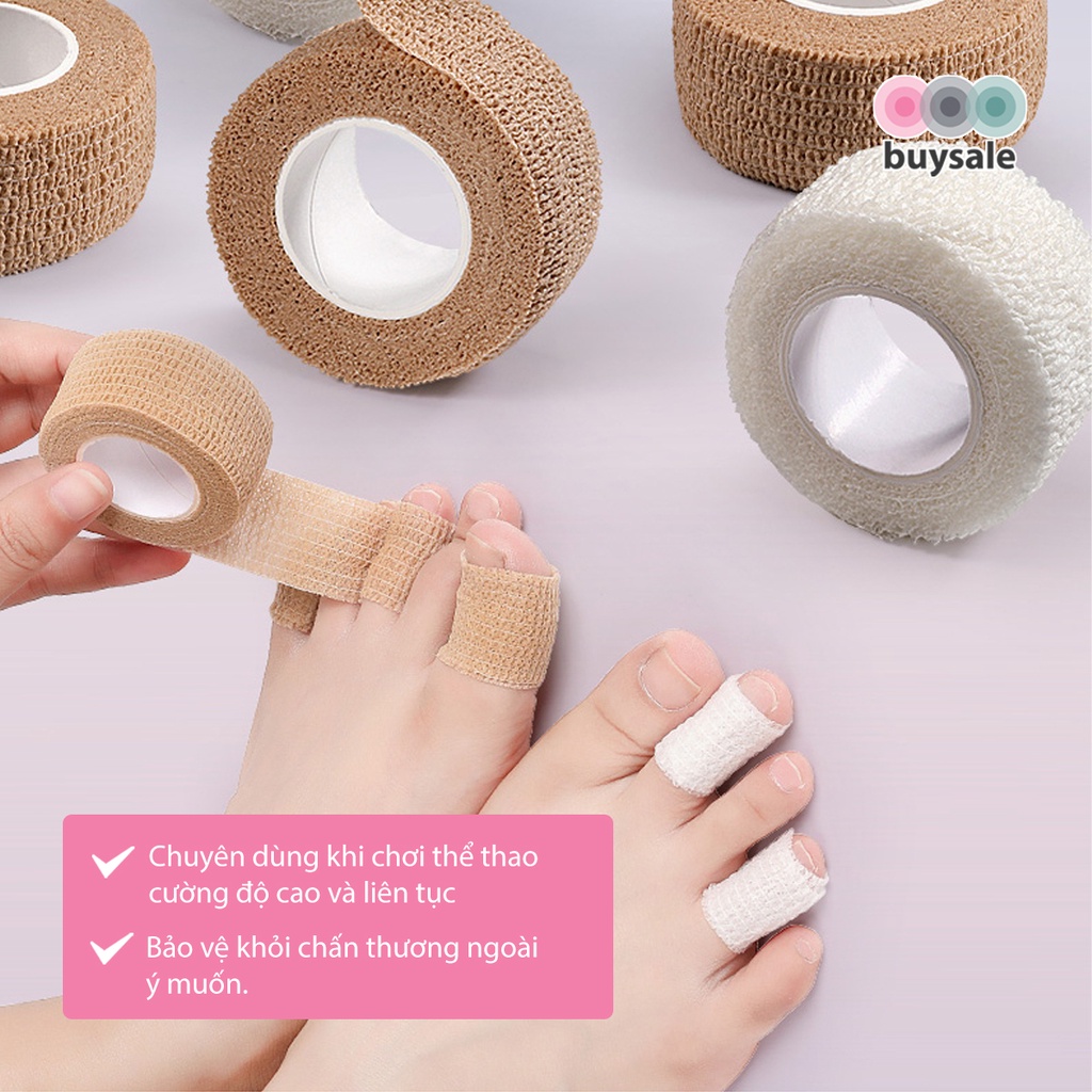 Cuộn băng quấn tự dính bảo vệ ngón tay ngón chân chống chai sần kích thước 4.5mx2.5cm - BuySales - BSPK247