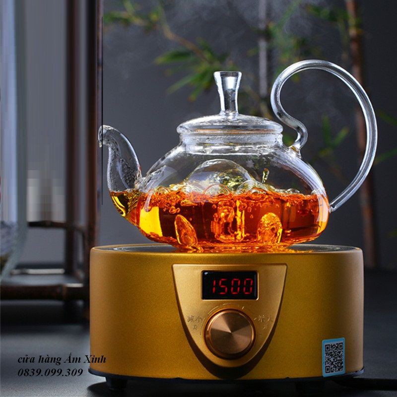 Ấm, Bình Thủy Tinh Pha Trà Có Lõi Lọc