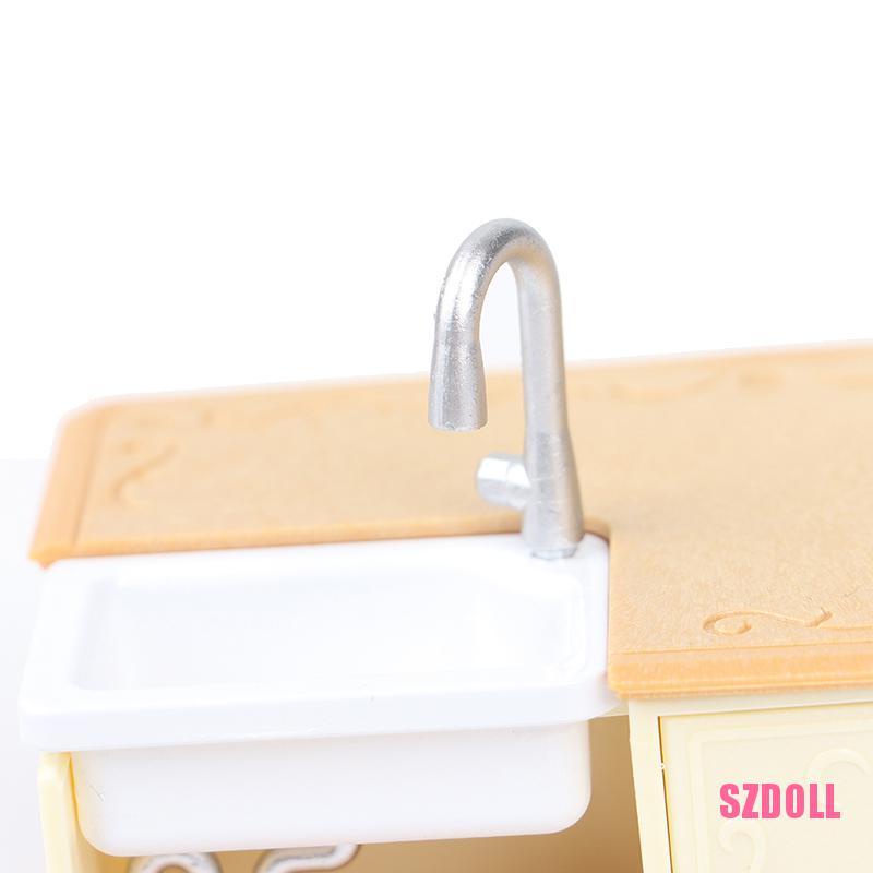 Mô Hình Đồ Nội Thất Tủ Bếp Thu Nhỏ Tỷ Lệ 1:12 Dành Cho Nhà Búp Bê SZDOLL6