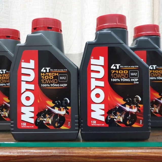 Nhớt Motul 7100 10W50/// H-Tech 100 10W40 100% tổng hợp