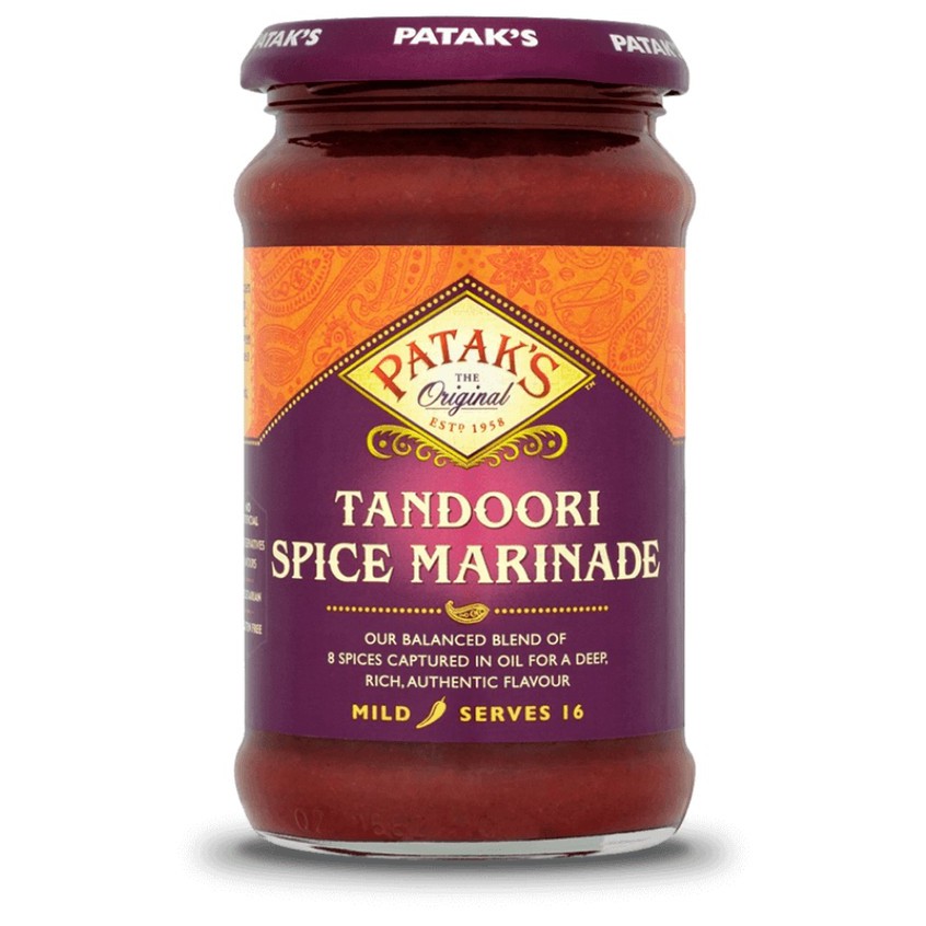 Sốt Cà Ri Ấn Độ Hữu Cơ Không Gluten Vegan Tikka Masala Patak's Curry Paste 283g