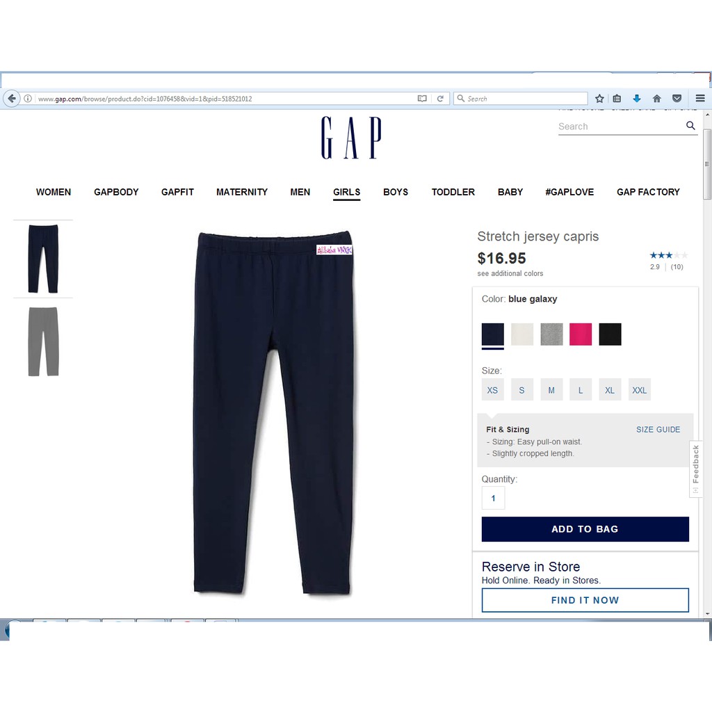 Quần legging da cá Gap, Made in VietNam xuất xịn