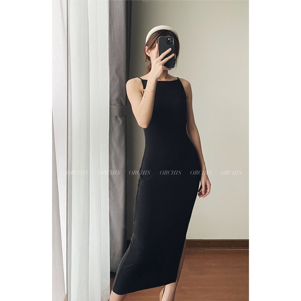 ORCHIS Váy cổ thuyền thun cotton 100% (Ảnh thật) | BigBuy360 - bigbuy360.vn