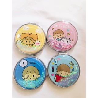 Gương Nước Nhũ Mini Hai Mặt Phong Cách Hàn Quốc