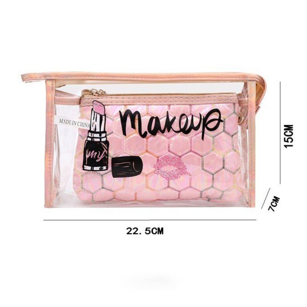 OCEANMAP Túi Đựng Mỹ Phẩm Trong Suốt Phong Cách Hàn Quốc Tiện Dụng Mang Đi Du Lịch