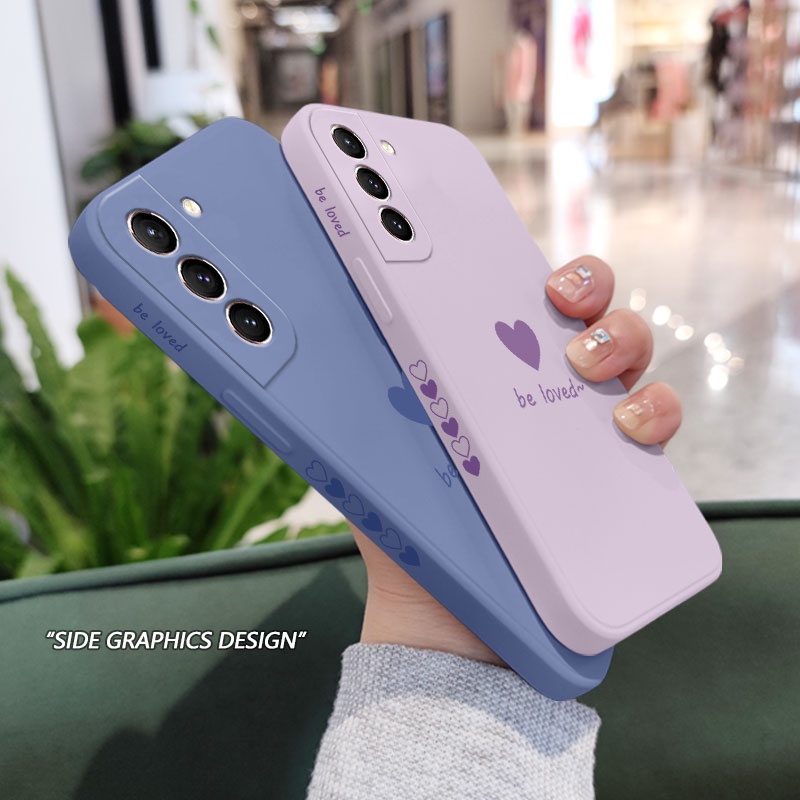 Ốp Điện Thoại Hình Trái Tim Cho Samsung Galaxy S21 S20 FE Ultra Plus