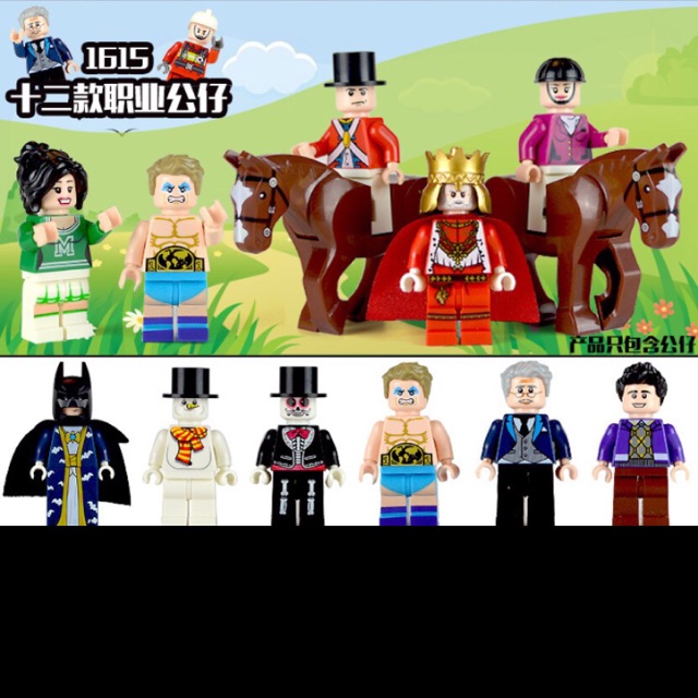 bộ 6 lego giong minifigure nhà vua #2