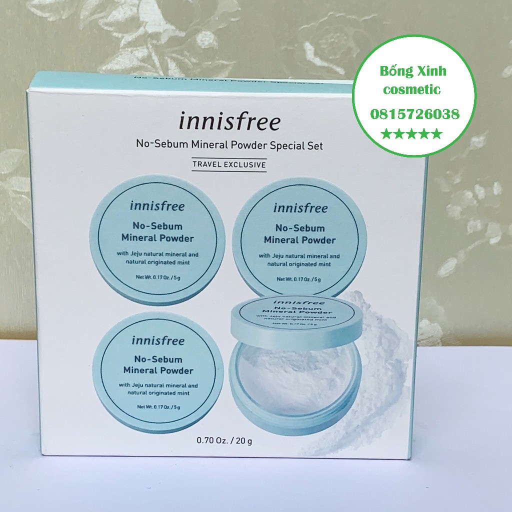 Phấn phủ dạng bột kiềm dầu Innisfree - No sebum