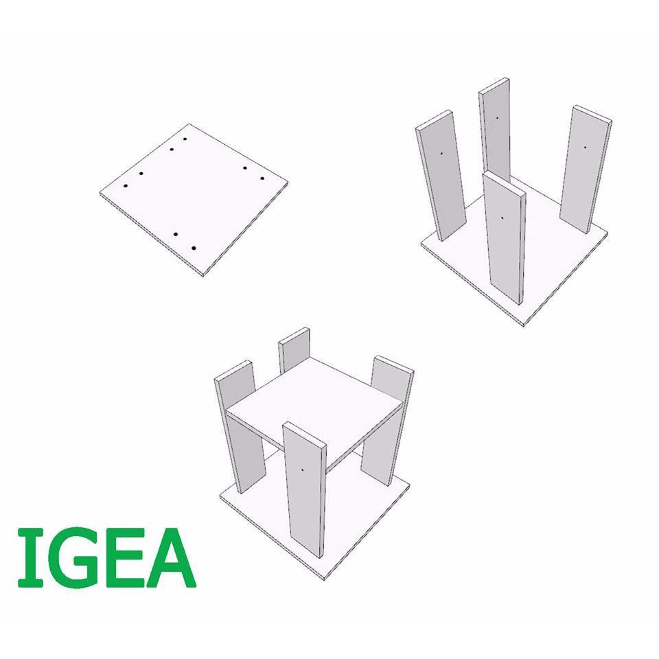 [XẢ KHO] BÀN TRÀ NHỎ SOFA KÍCH THƯỚC 40X40 GP23 Thương Hiệu IGEA | BigBuy360 - bigbuy360.vn