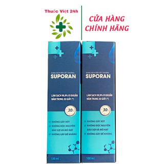 Dung Dịch Rửa Vết Thương SUPORAN 100ml & 190ml - Giúp vệ sinh vết thương ngoài da, ngăn vi khuẩn, nấm - thuocviet24h