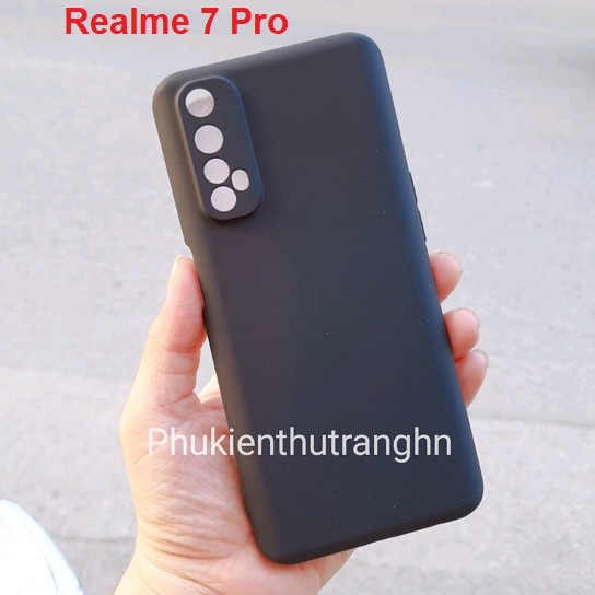 Ốp lưng Realme 7/ Realme 7 Pro dẻo đen cao cấp chống bám vân tay, có gờ nhô cao bảo vệ camera