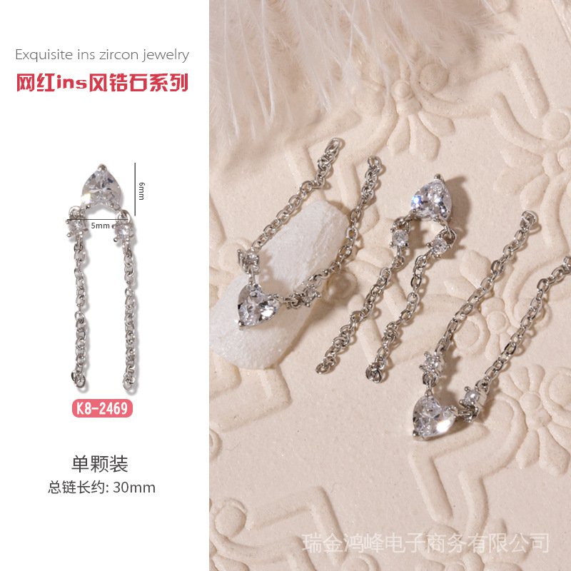 Phụ Kiện Trang Trí Móng Tay Hình Ngôi Sao/ Mặt Trăng/ Thỏ/ Bươm Bướm Đính Ngọc Trai Xinh Xắn