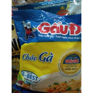 Combo 5 gói Cháo gấu đỏ thịt gà, thịt bằm 50g