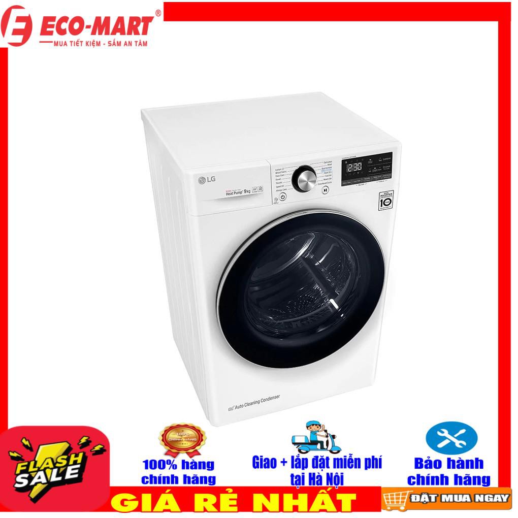 DVHP09W - Máy sấy bơm nhiệt LG Inverter 9 Kg DVHP09W - Heatpump