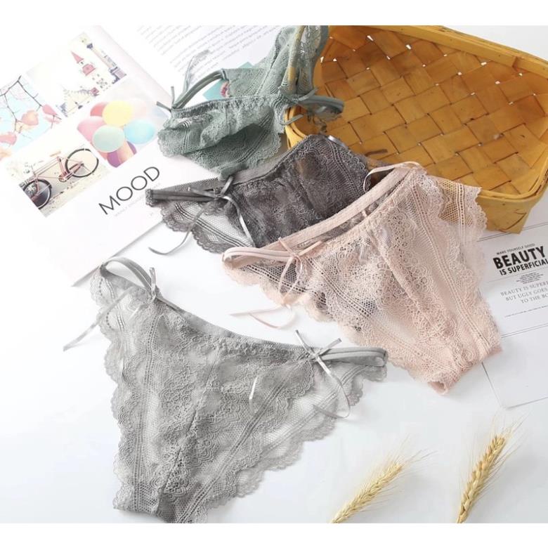 💗 Quần Lót Nữ Wannale Ren Sexy Chun Hông Gợi Cảm Tạo Đường Cong Quyến Rũ 2824 💗