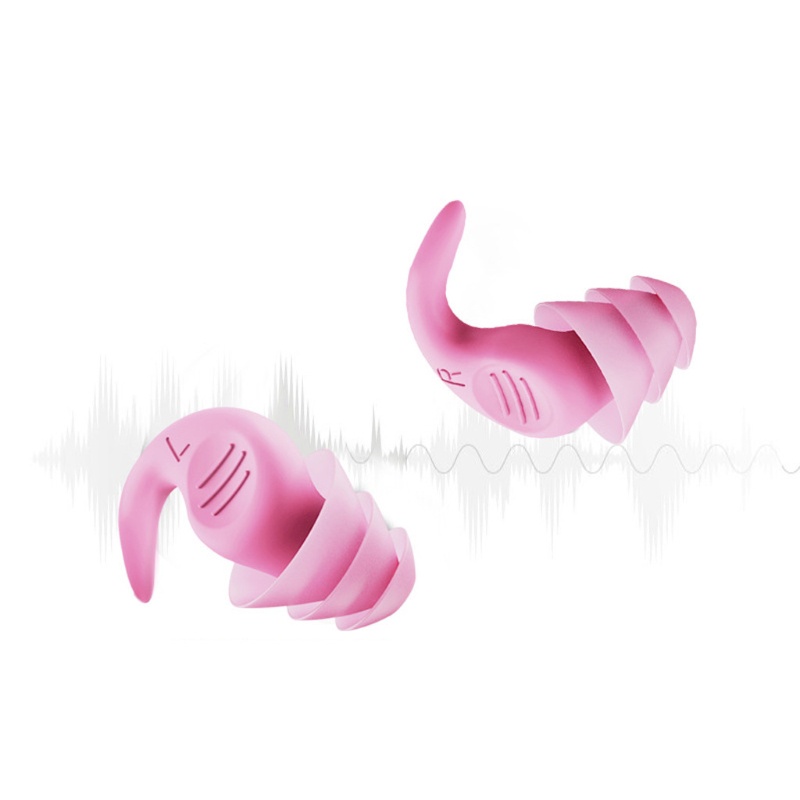Bộ 2 Nút Silicone Bịt Tai Cách Âm Thoải Mái Tiện Dụng