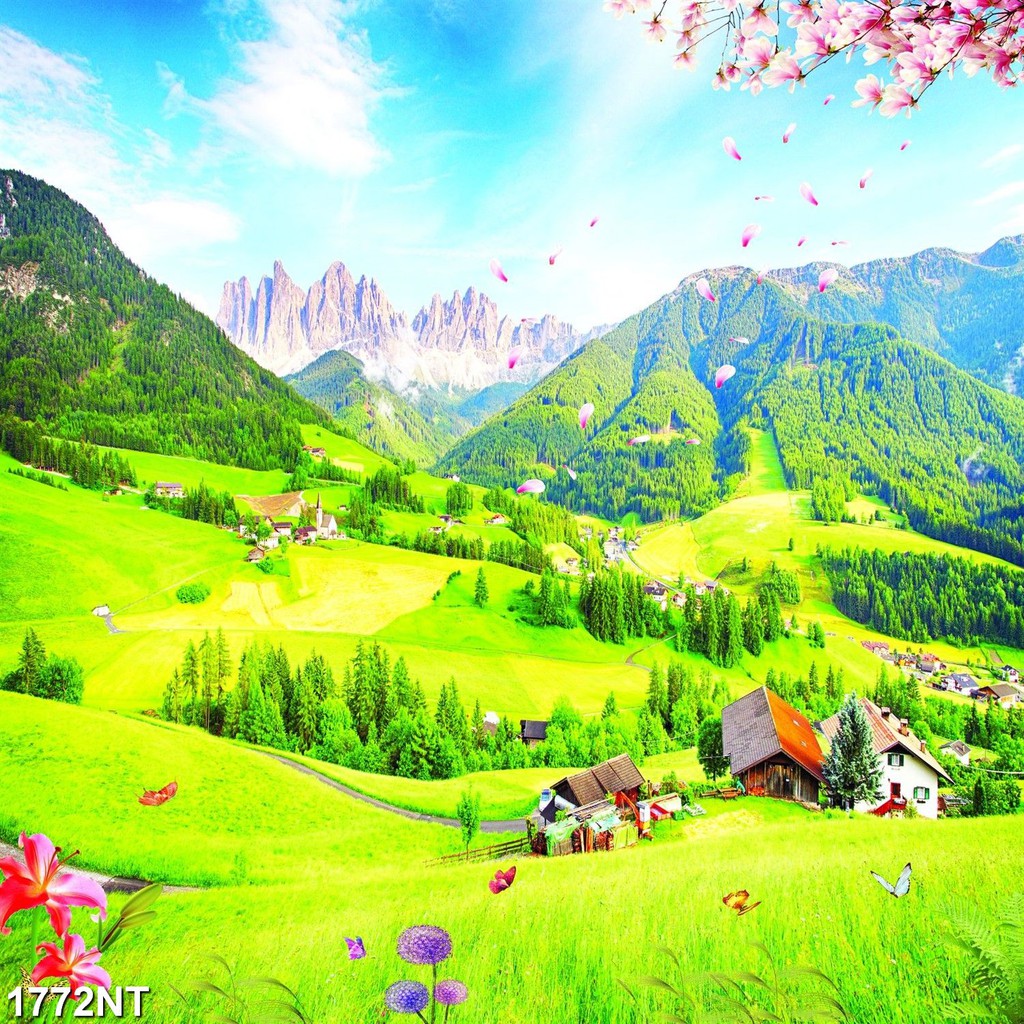 TRANH DÁN TƯỜNG 3D PHONG CẢNH,CẢNH VẬT, CẢNH TRANG TRÍ,THIÊN NHIÊN.